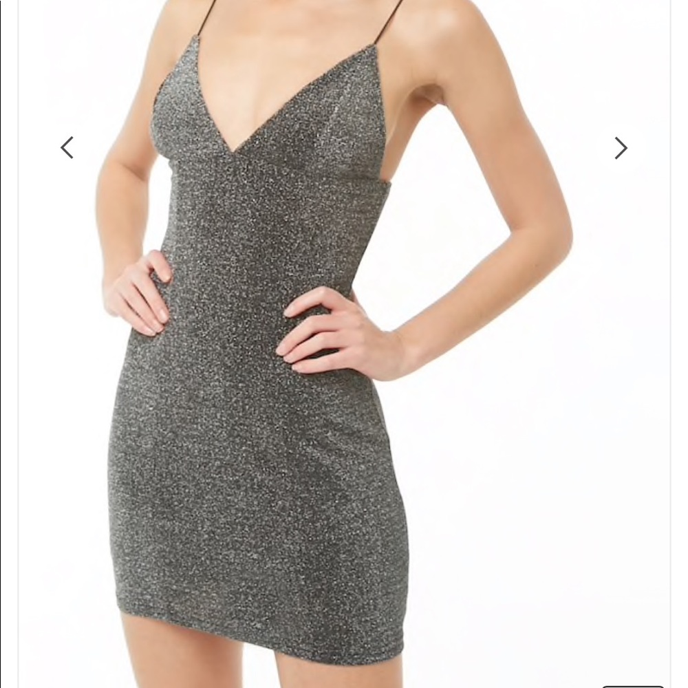 Forever21 Metallic Sparkly Mini Dress